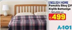 ENGLİSH HOME PAMUKLU SKOÇ ÇİFT KİŞİLİK BATTANİYE 180X220 CM